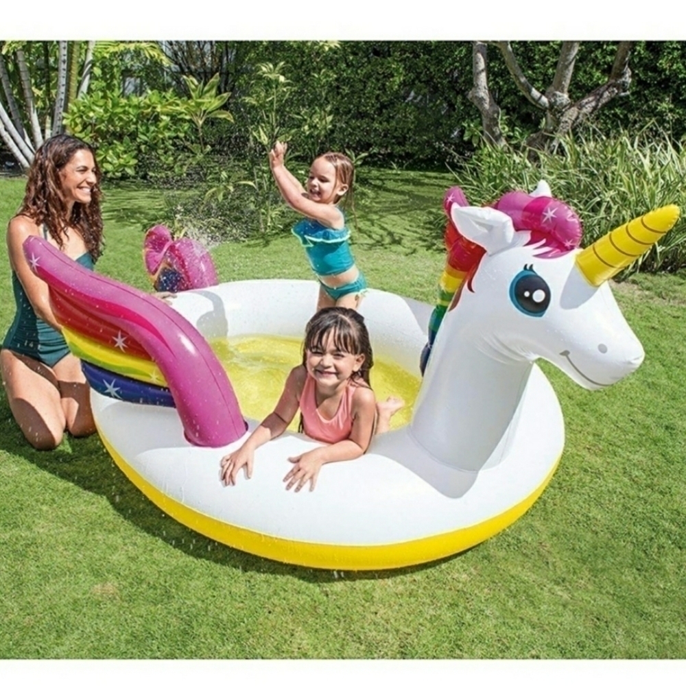 NIB Intex Unicorn Pegasus Spray Fountain Kid Pool